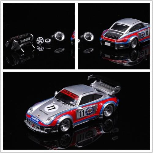 CM Model 1:64 RWB 993 Martini Racing #11 Diecast Model Car