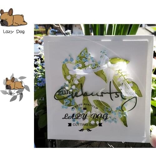 Flower Wreath Metal Cutting Dies Scrapbooking Stencil DIY Decorative Craft Embossing Die Cuts Card Making New Dies For 2019