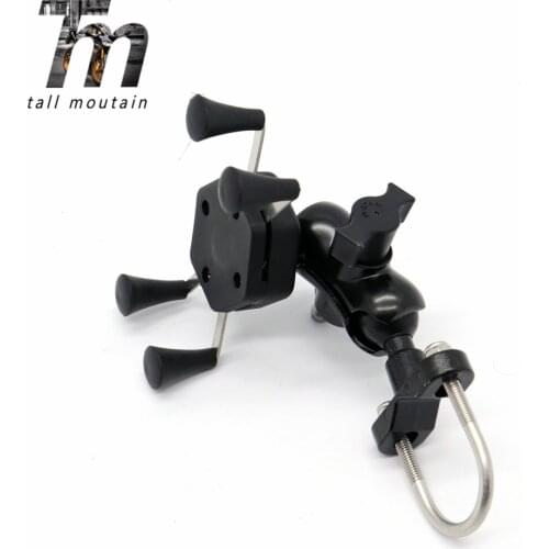 X-Grip Phone Holder USB Charger For BMW F800R F800GT F800GS F700GS F650GS F650 CS/ST/Funduro Motorcycle GPS Navigation Bracket