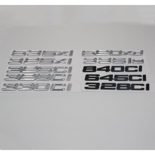 For BMW 328ci 330ci 325ci 325xi 535xi 520xi 528xi 530xi 520xd 530xd 525xd 330xd 320xd 335is Emblem Letter Logo Stickers