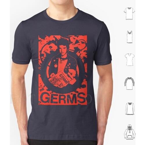 The Germs T Shirt Cotton Men DIY Print Discharge Crust Punk 80s Subhumans Oi The Damned Cock Sparrer Anti Flag Nausea Hardcore