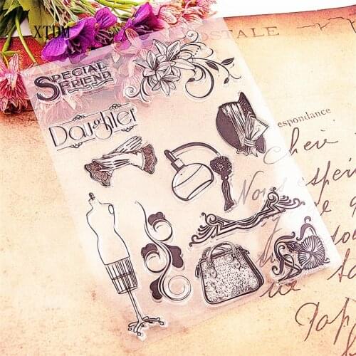 Hot selling table lamp clear stamp / silicone seal flower stamp DIY scrapbook album / card production