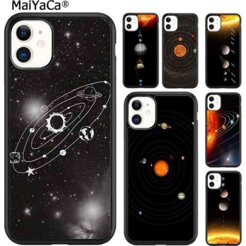 MaiYaCa Solar System Planet Constellations Phone Case For iPhone SE 6 6s 7 8 plus X XR XS 11 12 pro max Samsung S8 S9 S10 shell