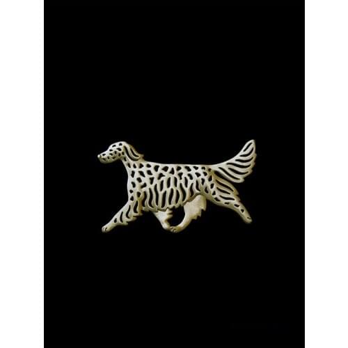 Trendy cute personalized English Setter brooches fashion jewelry 1pcs