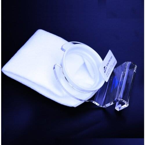 New 4" Aquarium Seawater Bottom Crock Filter Bag Filter Mesh Fish Tank Filter Mesh Bag Easy Light