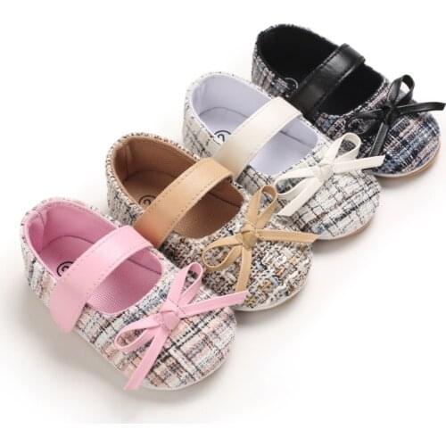 0-18M Princess Newborn Infant Baby Girls Shoes PU Spring Cute Baby Shoes Bowknot First Walkers