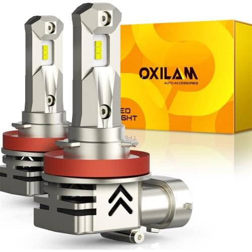 OXILAM 2Pcs 12000LM 9005 HB3 H11 H8 H9 LED Headlight Bulb 6500K White For Volvo Xc6 V40 V50 V60 S40 S60 S80 Xc90 C30 Accessories