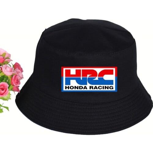 HRC Honda Racing Car Logo Hat Women Mens Panama Bucket Hat HRC Honda Racing Car Design Fisherman Hat