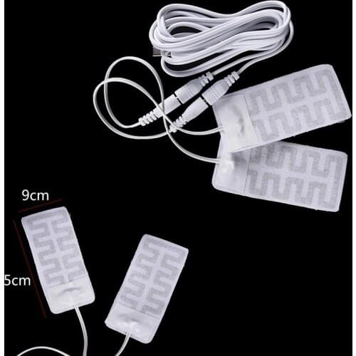 1 pair Electric USB Gloves Heater Heated Gloves Carbon Fiber Cloth USB Heated Gloves Pad