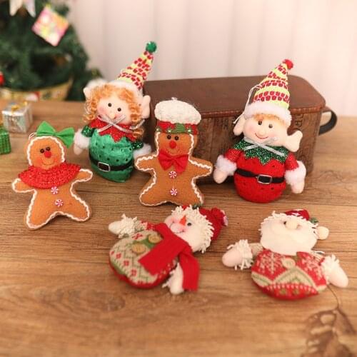 Christmas Ornaments Christmas Tree Pendant Hanging Accessories Fabric Doll Ornaments Elf Old Man Cookie Man Pendant