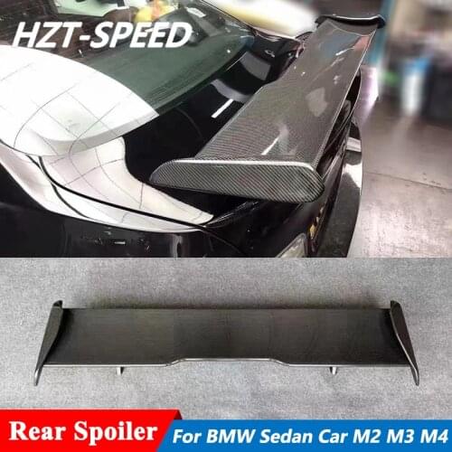 M Style Carbon Fiber Or Forging Back Trunk Wing Rear Spoiler For BMW Sedan Car M2 M3 M4 Tuning