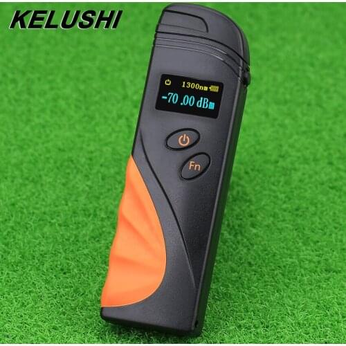 FTTH Mini Rechargeable Fiber Cable Tester Optical Power Meter -50 to 20dBm/-70 to 3dBm Clamshell Tool High Precision