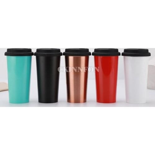 100Pcs/Lot 17oz Wine Tumbler Wine Glass Double Wall Stainless Steel Vacuum Insulated Travel Beer Coffee Mugs Thermos Flask