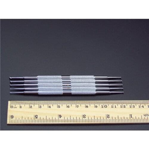 High quality stainless steel 5pcs/set round head ceramic sculpture line pen indentation ceramic polymer clay tools