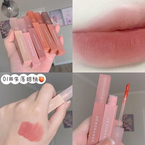 Liquid Matte Lipstick Matte Lip Gloss Moisturizer Waterproof Long Lasting Lip Stick Red Color Velvet Lip Tube Cosmetic Lip Tint