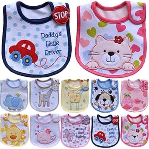 10 pcs Cotton Baby bib Infant saliva towels Baby Waterproof bib Baby wear free shipping