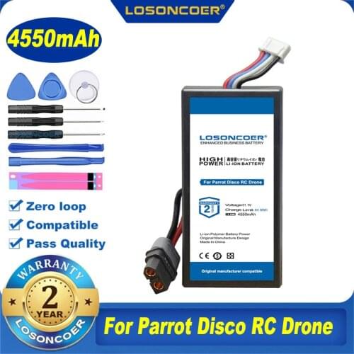 100% Original LOSONCOER 4550mAh Li-po Battery For Parrot Disco RC Drone Battery