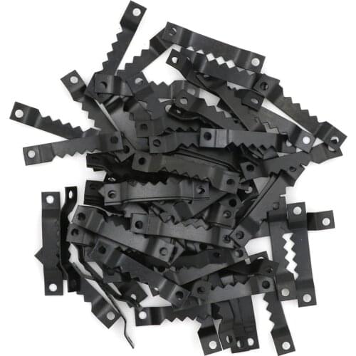100pcs/lot 40*7MM Black No Nail Picture Frame Hooks Saw Tooth Sawtooth Hangers