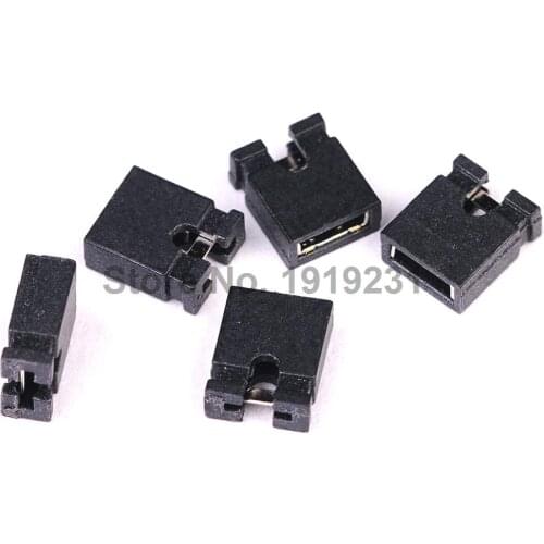 200PCS 2.54mm Standard Circuit Board Jumper Cap Shunts Short Circuit Cap New