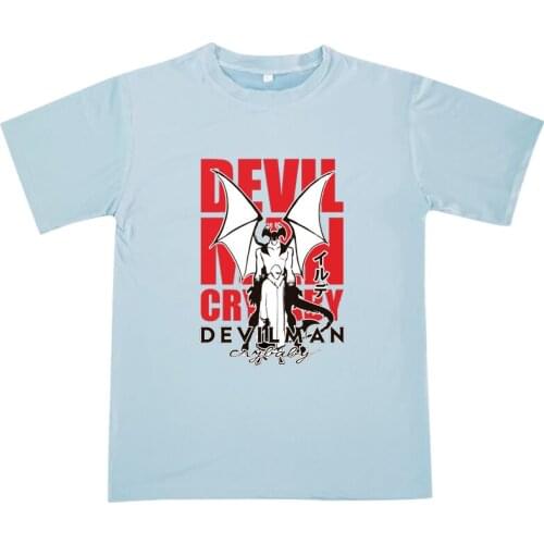 2021 Fashion New Boys Debiruman Devilman Crybaby Graphics Casual Tee Shirt Soft and Breathable Clothing