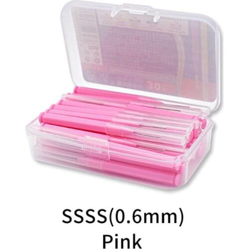 30Pcs/set I Shaped Interdental Brush Denta Floss Interdental Cleaners Orthodontic Dental Teeth Brush Toothpick Oral Care Tool