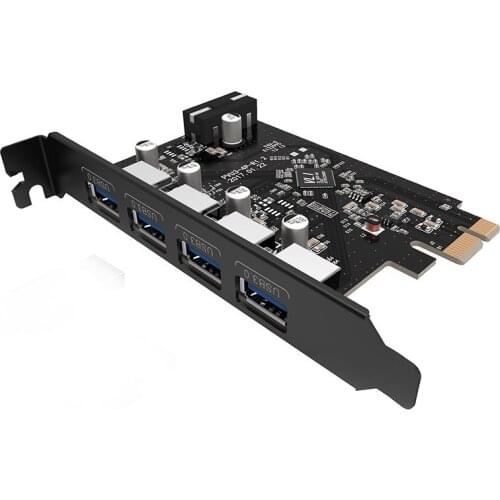 4 port USB 3.0 PCI-e Expansion Card PCI express PCIe USB 3.0 hub ,Simultaneous backward compatibility with USB2.0/1.1,PVU3-4P