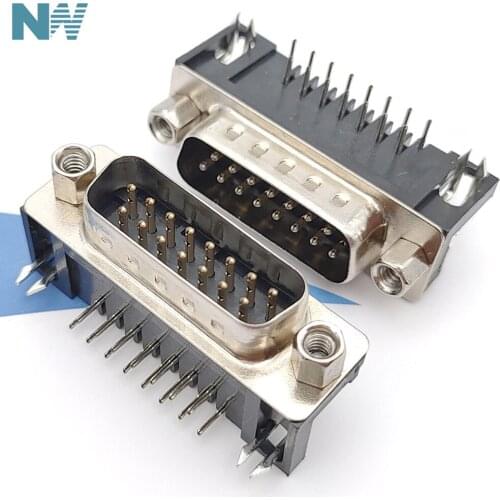 5Pcs/Lot Horizontal Dr15 Male Head Plate Db15 Male 15 Double Needle Plate Serial Plug