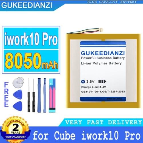 8050mAh GUKEEDIANZI Battery iwork10 Pro (5line) for ALLDOCUBE Cube iwork10 Pro tablet Big Power Bateria
