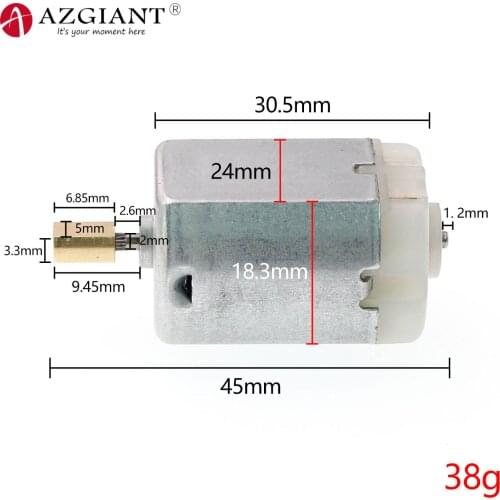 AZGIANT Car Centre Door Lock Engine Motor for Zotye Z100 Micro 12V DC 280 Motor Carbon Brush