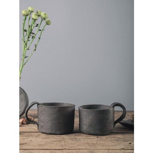 Cups, Pottery, Handmade Mug Large Capacity Beer Espresso Coffee Cup Set Retro Porcelain Teacups Chinese Kung Fu Mugs