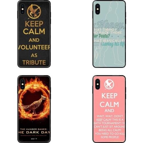 The Hunger Games Quote Retail Black Soft TPU Cartoon Pattern Phone Case For Galaxy S20 S10e S10 S9 S8 S7 S6 S5 edge Lite Plus