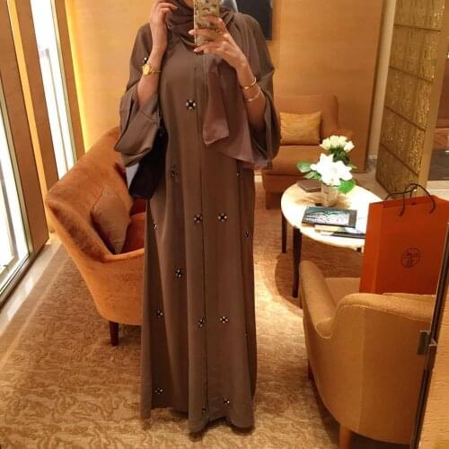 Dubai Abaya Kimono Islam Muslim Hijab Dress Abayas for Women Kaftan Caftan Marocain Turkish Islamic Clothing Robe Coat