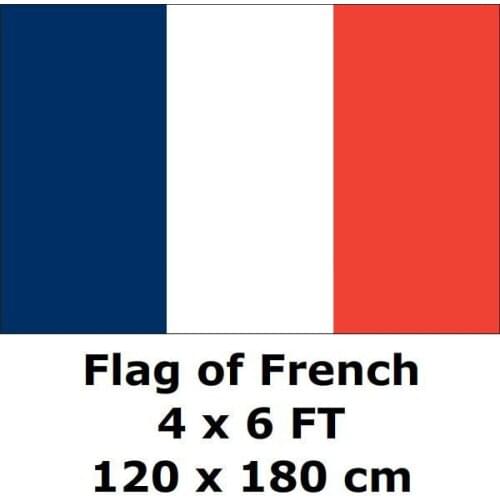 France Flag 120 x 180 cm 100D Polyester Large Big France Frenchmen Flags And Banners