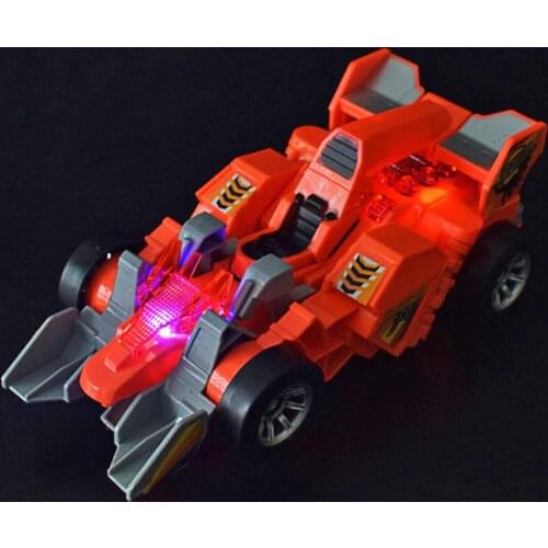 Transformation Toys Boy Anime Action Figures Deformation Dinosaur Car Model with Music Light Children Toys Supplies