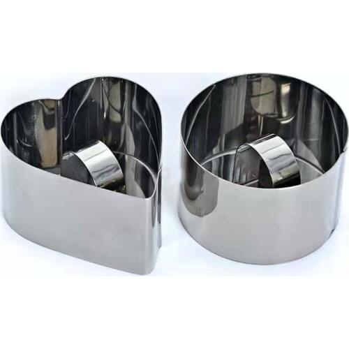 Kitchen Accessories Cake Template Stainless Steel Love Mousse Ring Cake Maker Cake Ring Anti-rust Easy To Clean Tools Cocina