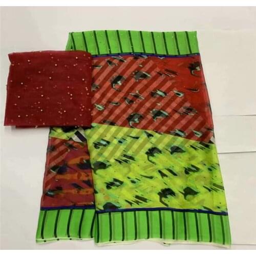 New Fashion African soft silk fabric for garment neat embroidery on the material with swiss voile lace tissu! LXF41913