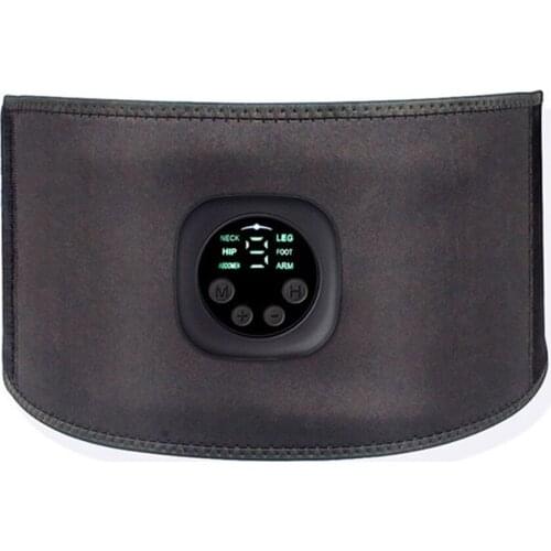 New EMS Smart Heat Therapy Back Belt Abdominal Belly Muscle Exercise Stimulator Fat Burning Vibration Waist Trainer Health Care