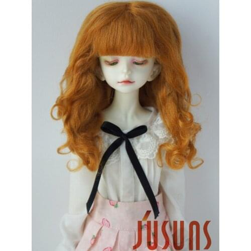 MSD Mohair wigs D20313 7-8inch 18-20cm Long Princess wave BJD hair 1/4 Resin doll accessories
