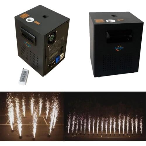 Stage Light 600W DMX Wireless Remote Cold Spark Firework Fountain Fireworks Machine For Wedding Titanium Metal Powder Sparkular
