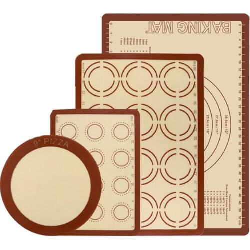 Double Side Printed Macaron Silicone Baking Mat Pad Liner Non-stick Heat Resistant Oven Dough Rolling Pastry Tool Accessories