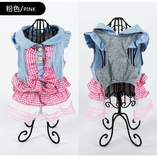 Cute Princess dog cat dresses cat spring summer pet tutu wedding clothes for small dogs yorkshire terrier roupa para cachorro#FS