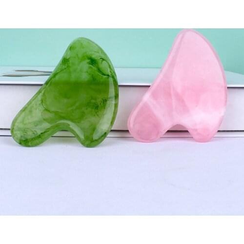 Face Gua Sha Scraper Natural Resin Guasha Board Facial Eye Lifting Remove Wrinkle Meridian Scraping Plate Skin Detox Beauty Tool