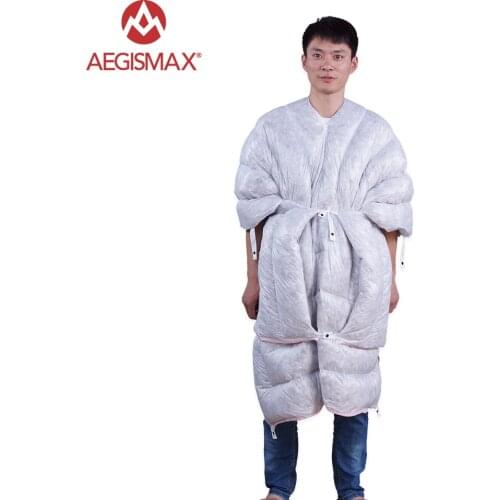 Aegismax TINY 32 Degee 850FP Goose Down Sleeping Bag Outdoor Camping Ultralight Full Body Sleeping Bags with Compression Sack