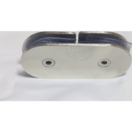 Bathroom glass clip brushed stainless steel glass holder, glass connector, precisely casted glass clamp 180 degree