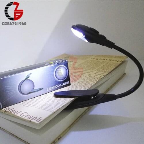 LED Book Light Ultra Bright Mini Clip Flexible LED Reading Light Portable Lamp for Indoor Outdoor Desk Table Camping Light Lamp