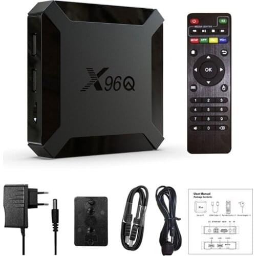 X96Q Smart TV BOX And roid 10.0 Allwinner H313 Quad Core 2GB 16GB 4K Set-Top Box