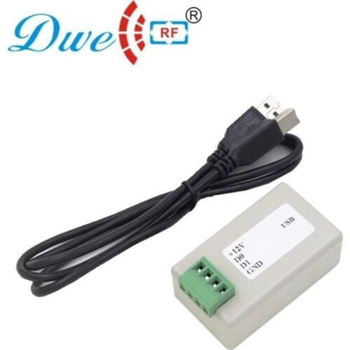 125khz 13.56mhz wiegand 26 wiegand 34 WG to USB converter keyboard emulation card reader