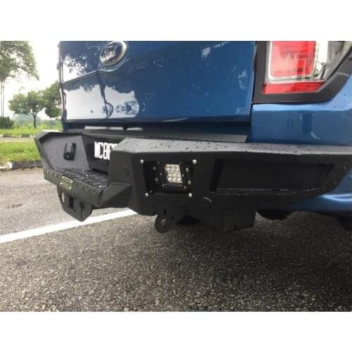 Ranger T6 T7 T8 and hilux revo rocco Pickup rear protection bar Metal sports bumper MOQ IS 10SET