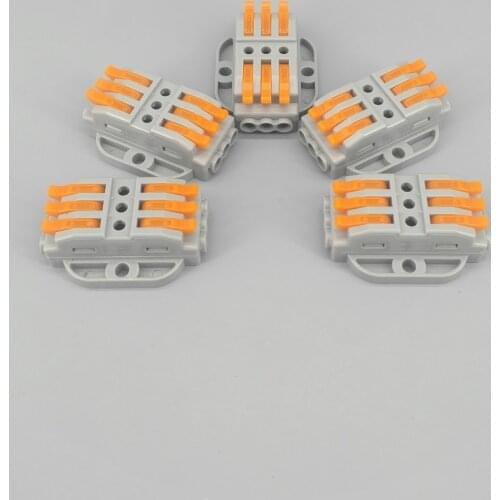 10Pcs KV223 3Pin Docking Fast Universal Compact Connectors Wiring Conductor Push-in Terminal Block LED Connector