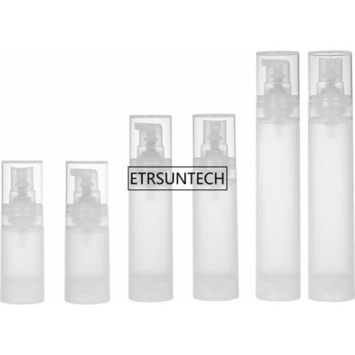 100pcs 15ml 30ml 50ml Airless Plastic Bottle Frosted/Matte Vacuum Pump Bottle Lotion Bottle With PP Material F3371